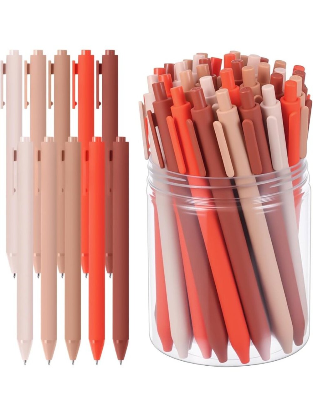 50 Pcs Fine Point Gel Pens Set, Quick Dry Assorted Colors for Office & School
